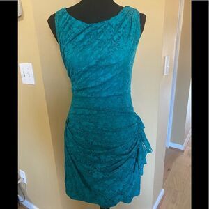 Generation NXT green lace shirred ruched dress! Never worn ! Size small